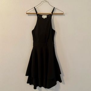 Francesca’s Black Halter Dress